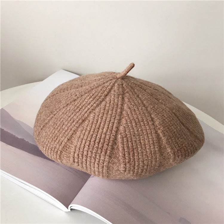 Women's Korean Style Autumn And Winter Woolen Beret