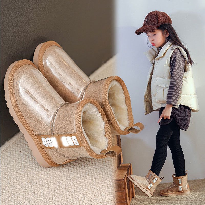 Fleece Thickened Large Cotton Shoes