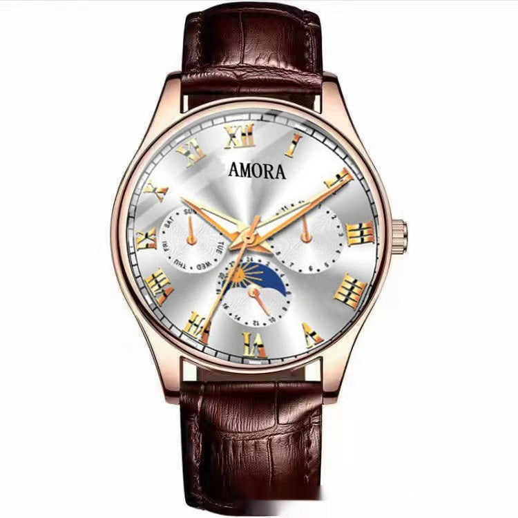 Luminous Quartz Nonmechanical Watch With Water Resistance