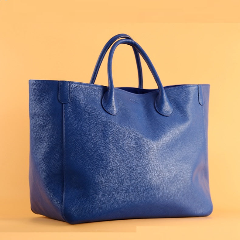 Top Layer Leather Hand-held Fashionable Ladies Tote Bag