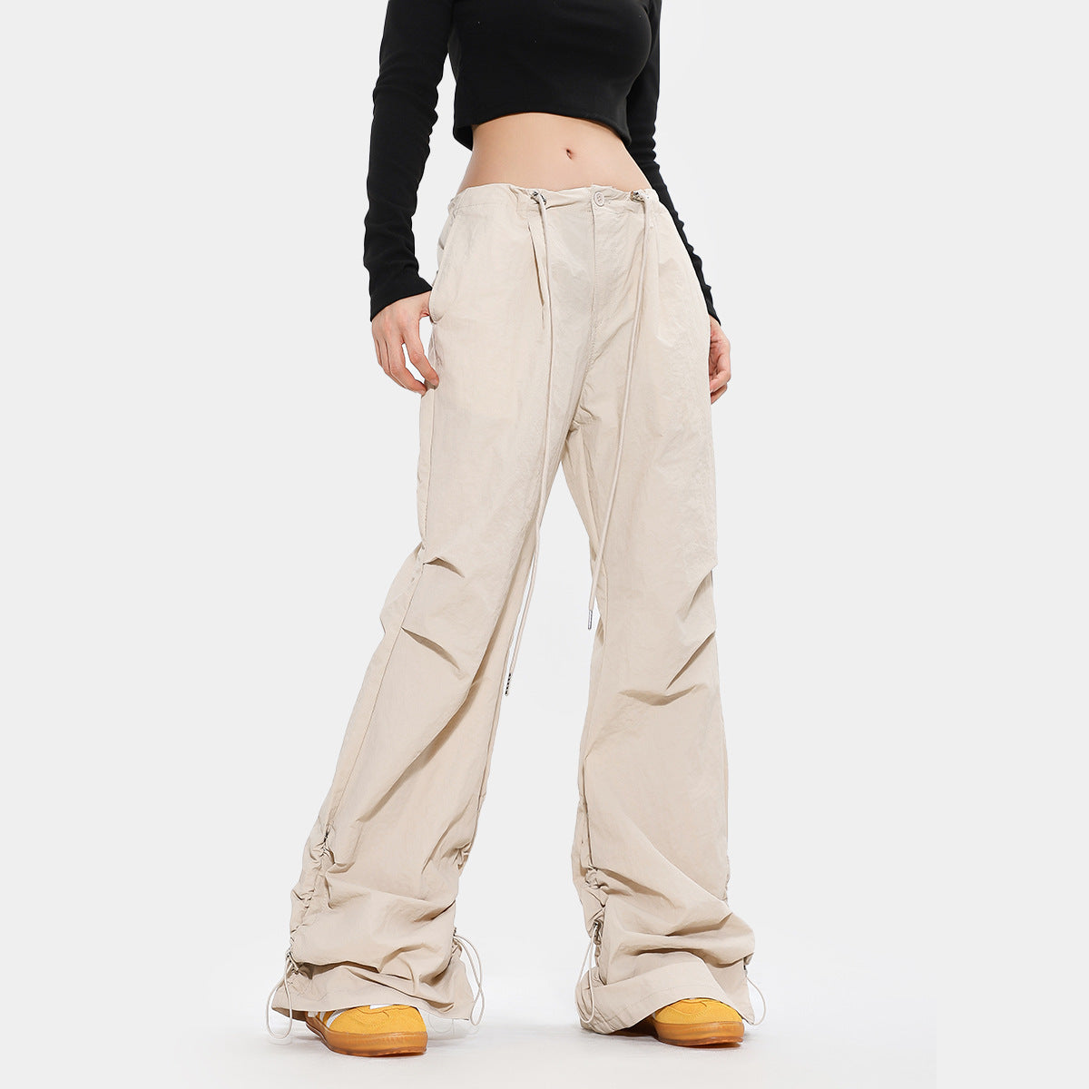 American-style Bootcut Casual Pleated Quick-drying Overalls