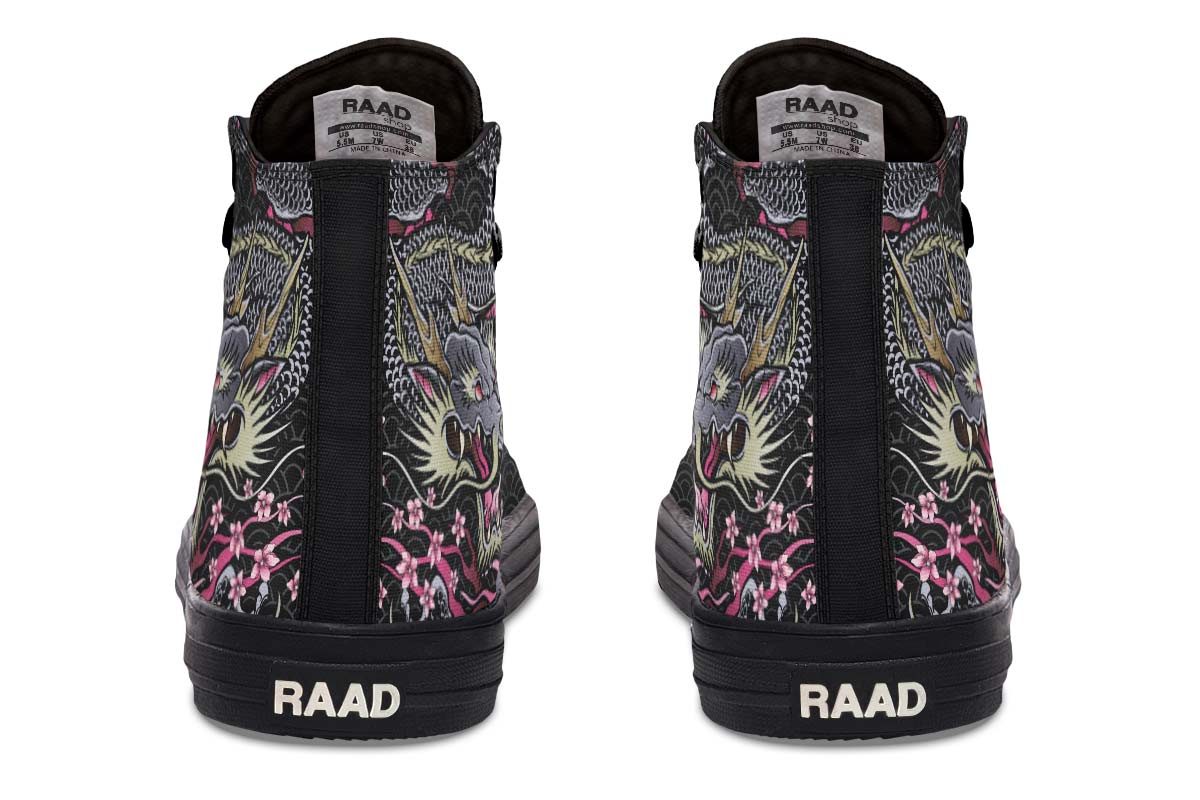 Men's And Women's Fashion Color Printing High-top Canvas Shoes
