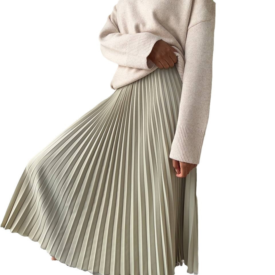 Women's Casual Versatile Pleated Organ Skirt