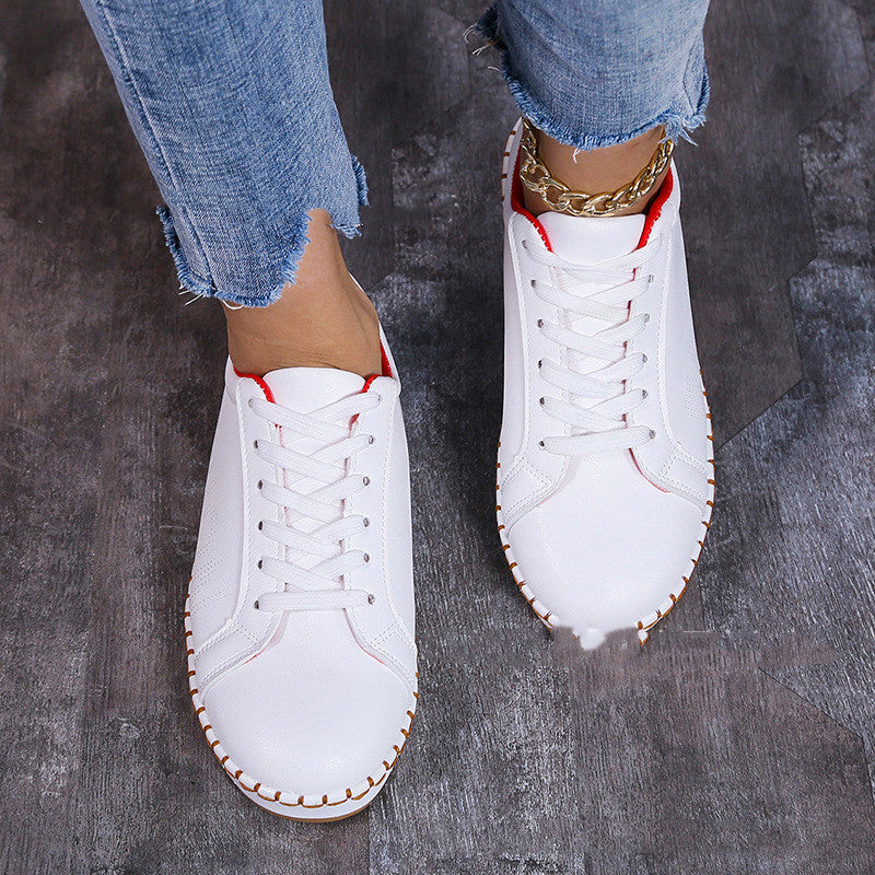 Women's Summer Casual Hollow Lace-up Flat Shoes