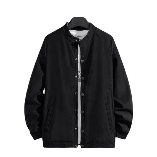 Men's Fashion Casual Solid Color Coat Top
