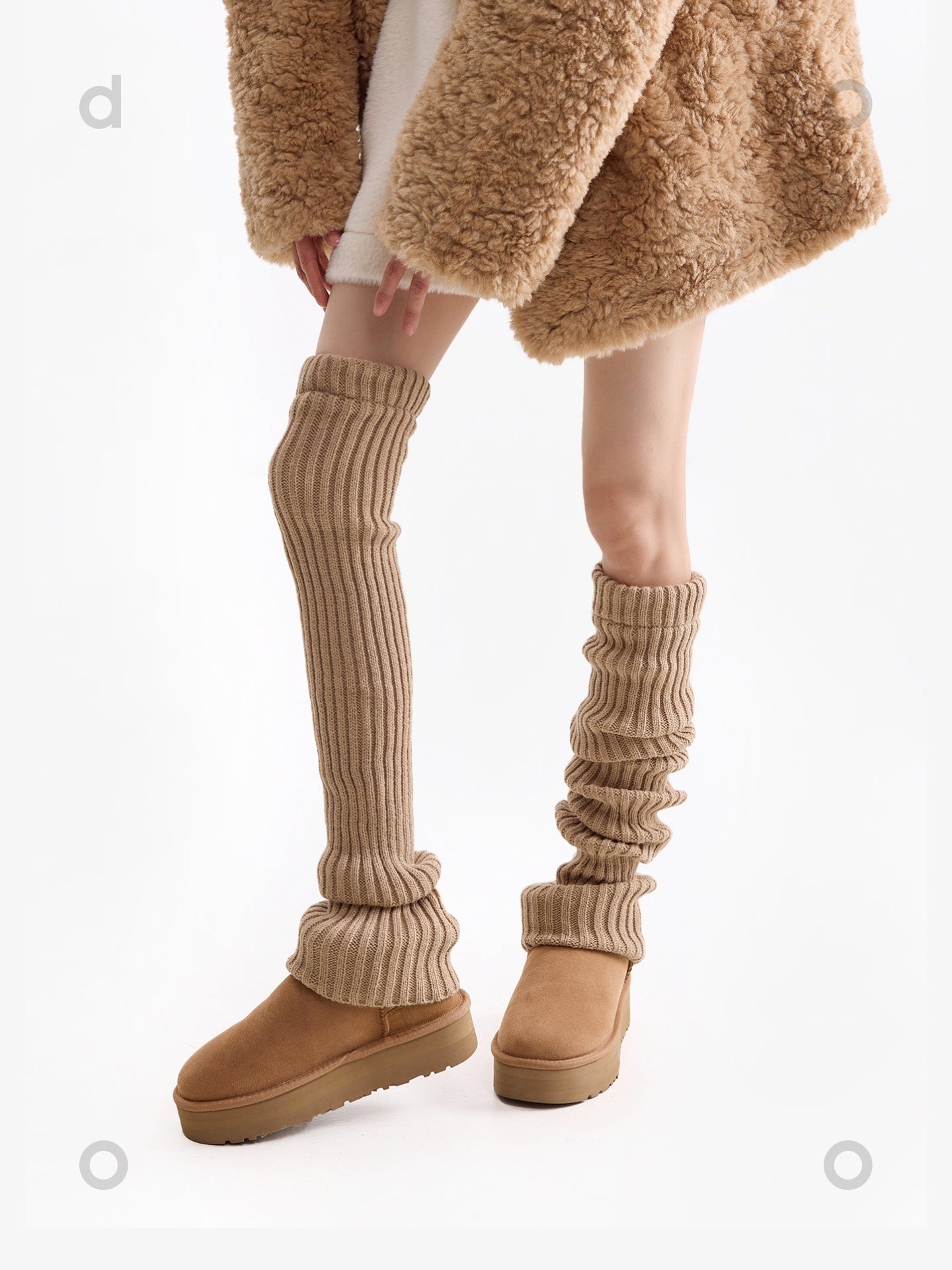 Long Tube Stacked Knitted Socks 70cm