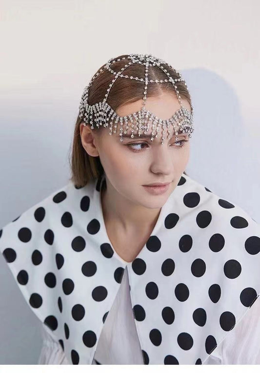 Artificial Rhinestone Tassels With A Cool And Trendy Headwear