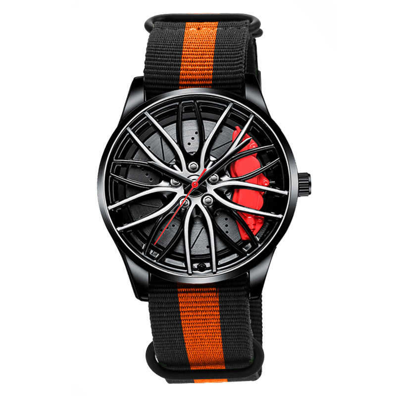 Nylon Wheel Hubs Creative Quartz Watch Men's Watch