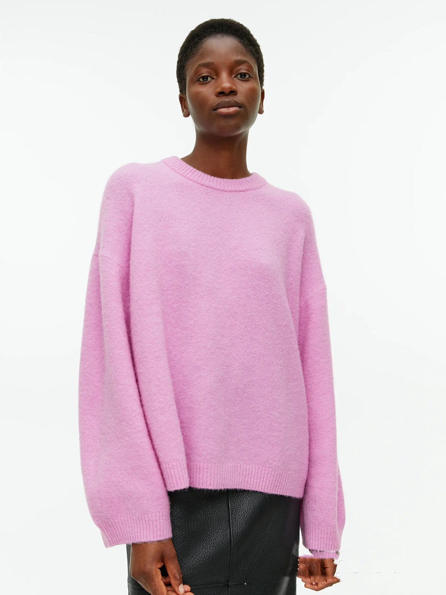 Pullover Women's Loose Thick Cashmere Round Neck Sweater