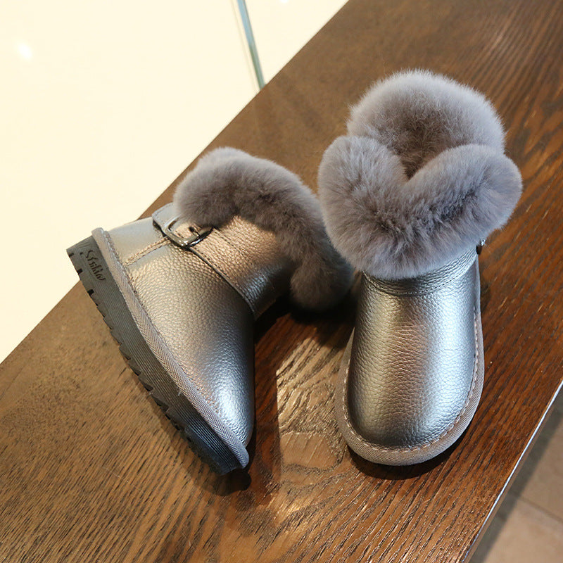 Waterproof Non Slip Princess Warmth Big Cotton Shoes