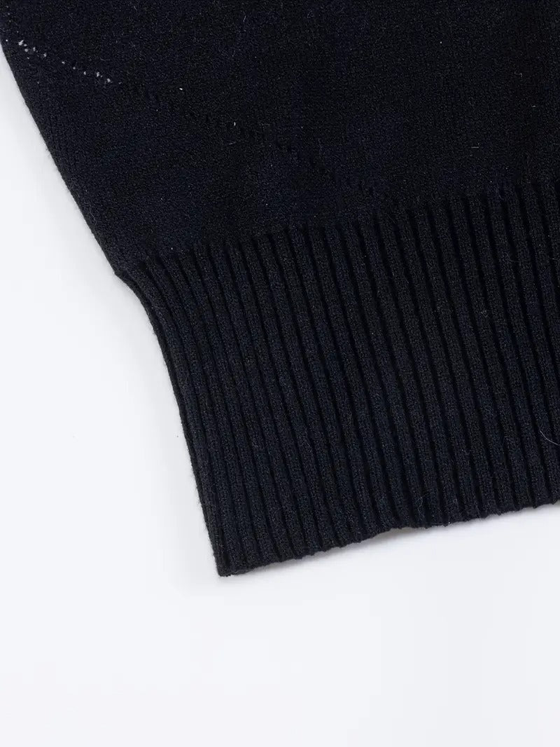 Women's Chic Sweater - Elegant Pullover With Long Flowing Lines