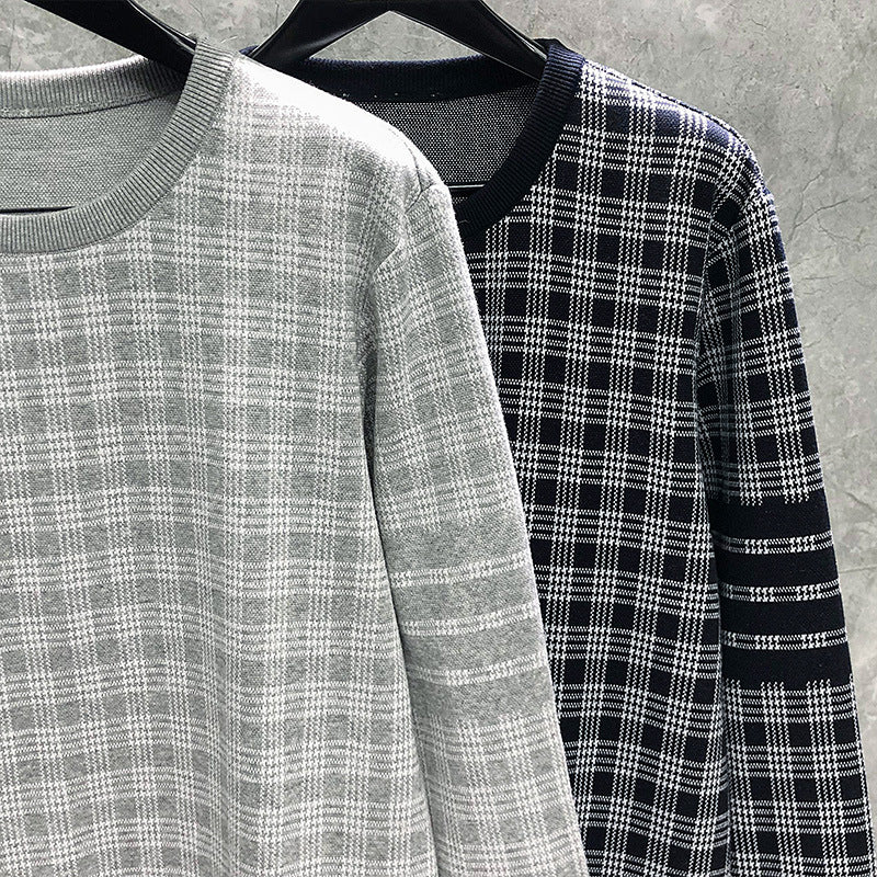 Striped Men's And Women's Capless Long-sleeve Sports Top