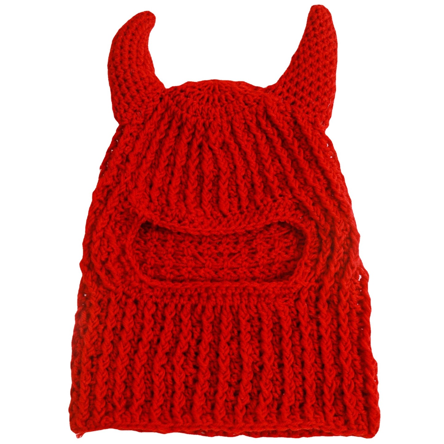 New Hand Crocheted Wool Hat Horn Style