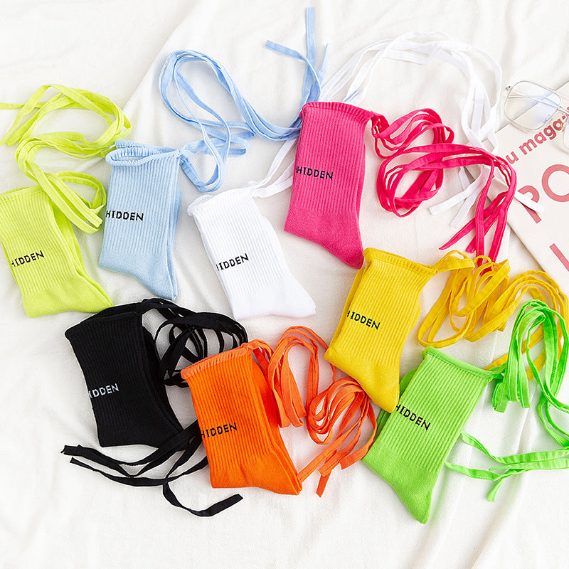 Autumn And Winter Cross Strap Socks Female Ins Eye-catching Fashion