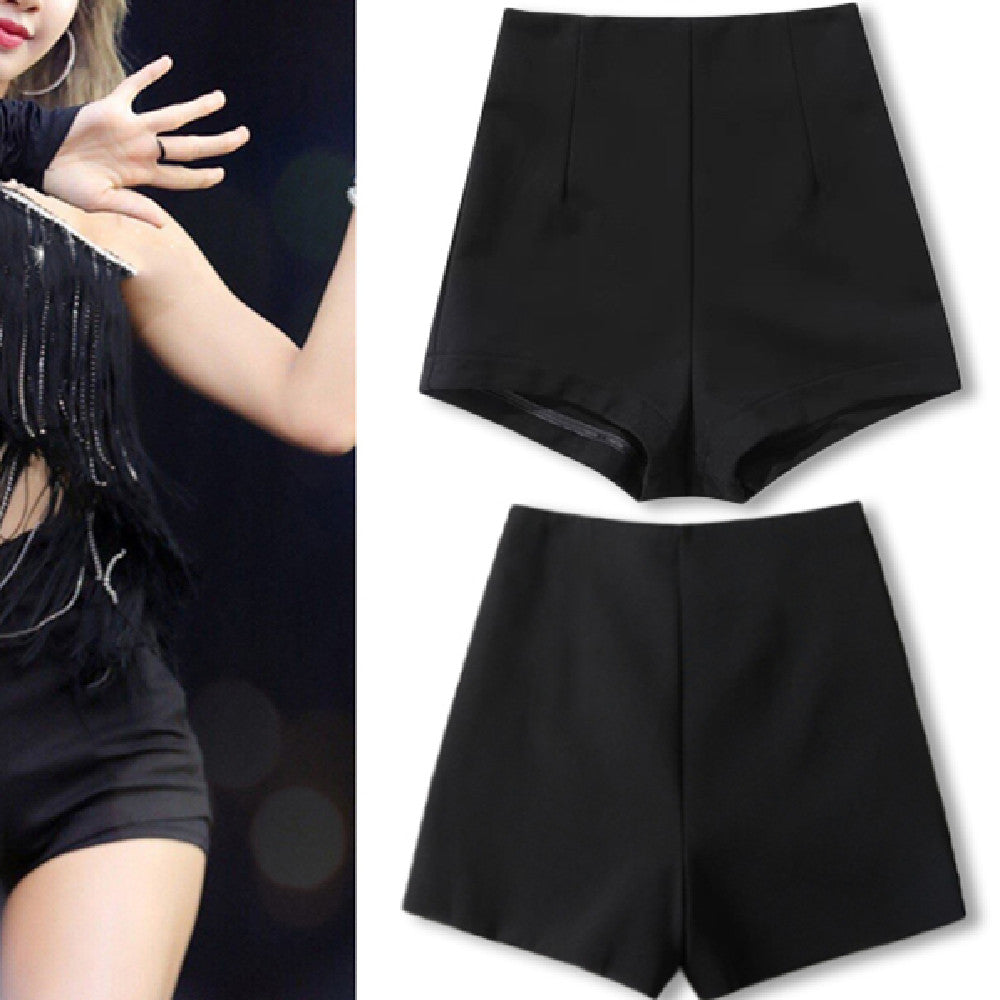 Stylish High-waisted Stretch Shorts
