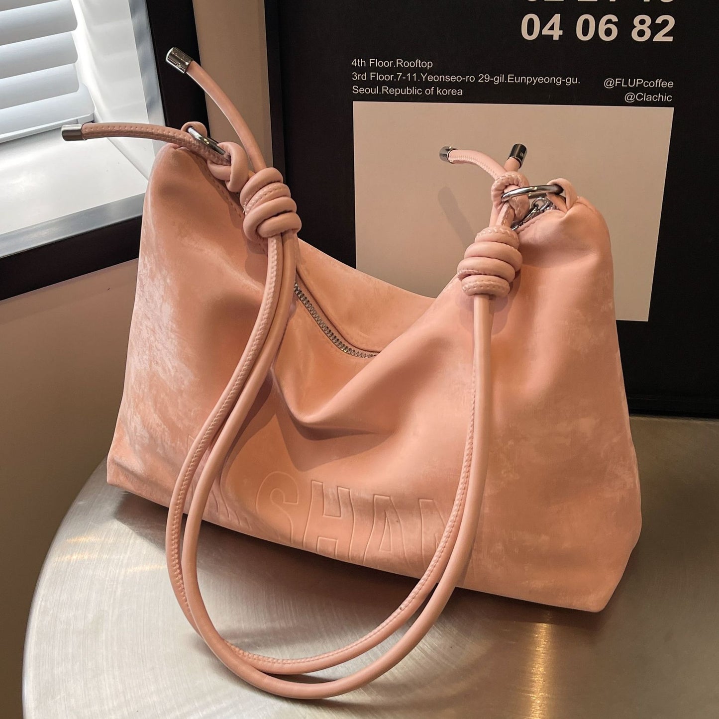 Efterår og vinter crossbody stor kapacitet spandtaske mode all-match høj sans
