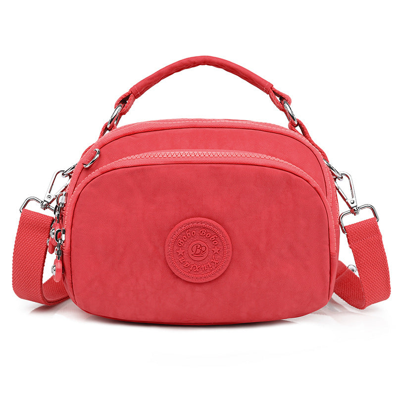 Dame Nylon Pung Tote Partysu Crossbody Taske Mobil Møntpung