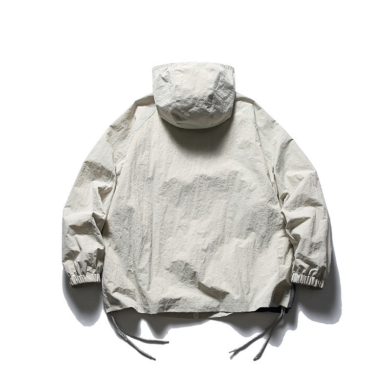 Men's Fashionable Color Contrast Japanese Retro Coat