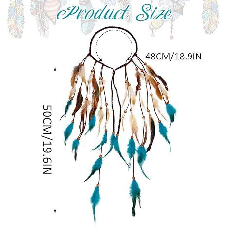 Bohemian Long Two-tone Feather Hair Band Feather Headwear