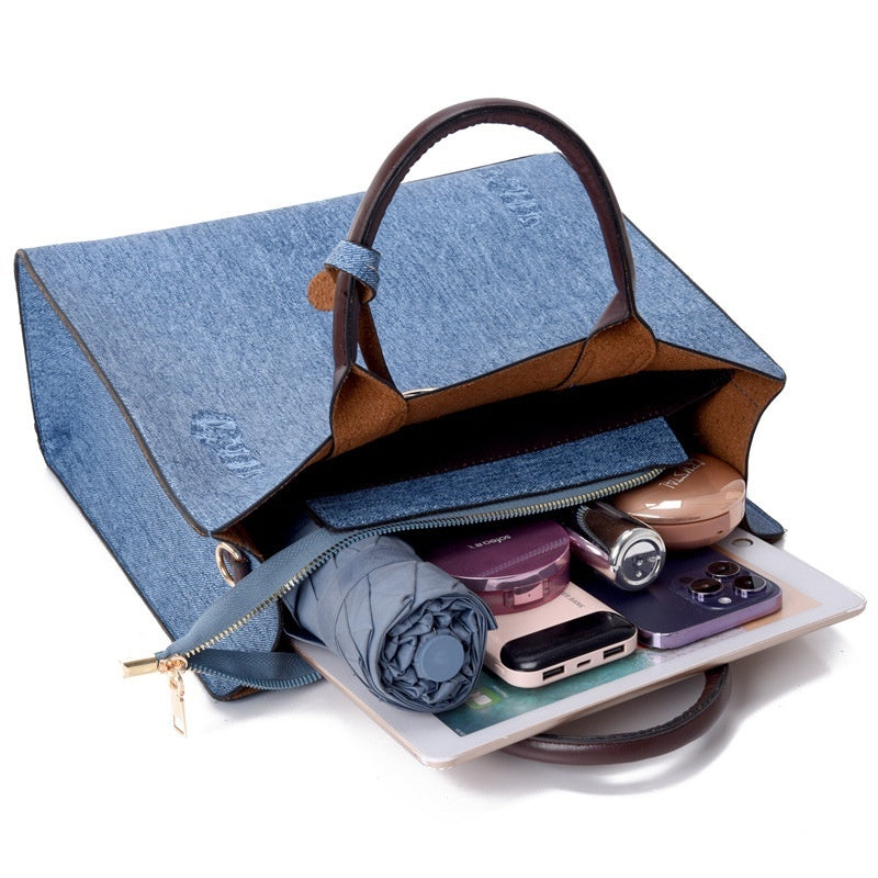 Tre-delt håndtaske skuldertaske crossbody
