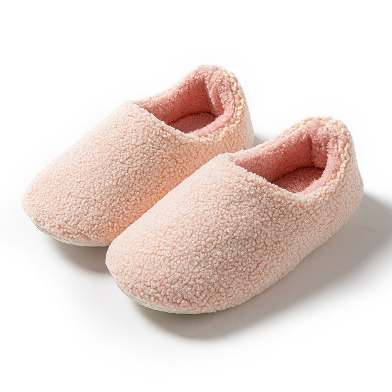 Furry Interior Home Women's Warm Four Seasons Confinement Cotton Slippers
