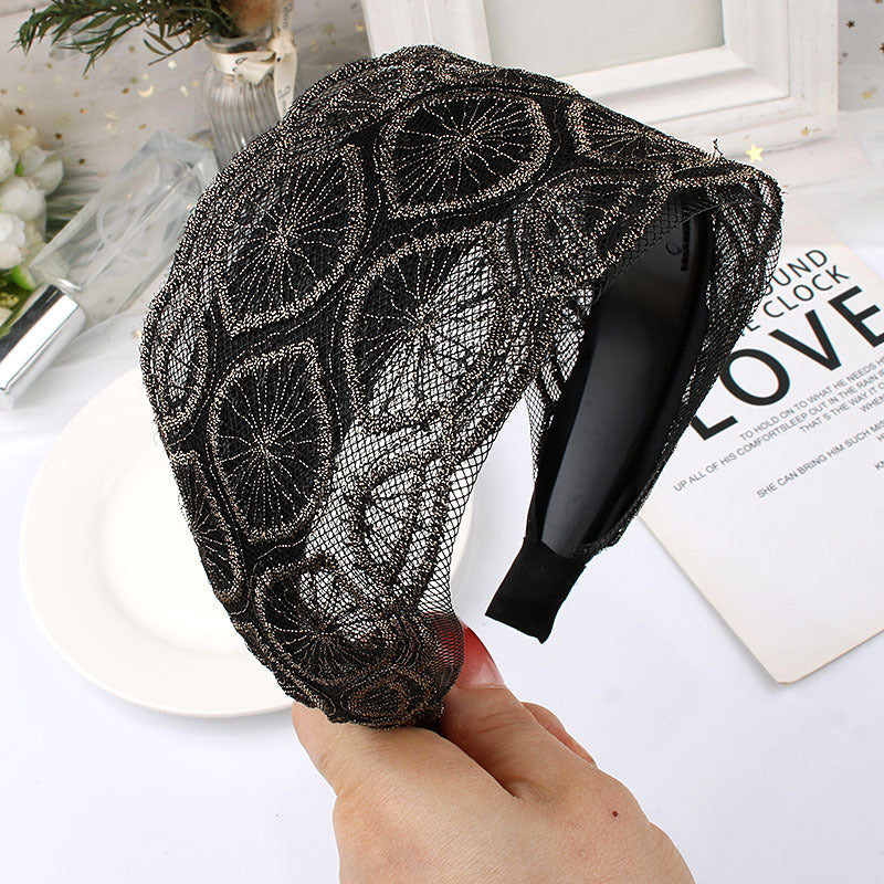 Headband Female Toothed Non-slip Wide Edge
