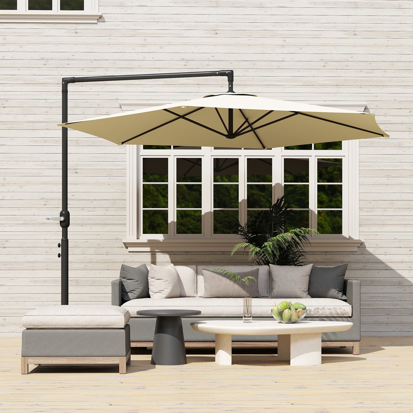 Offset Patio Umbrella With Crank
