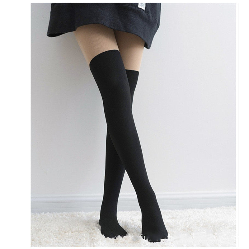 Knee Bare Legs Artifact Bottoming Pantyhose