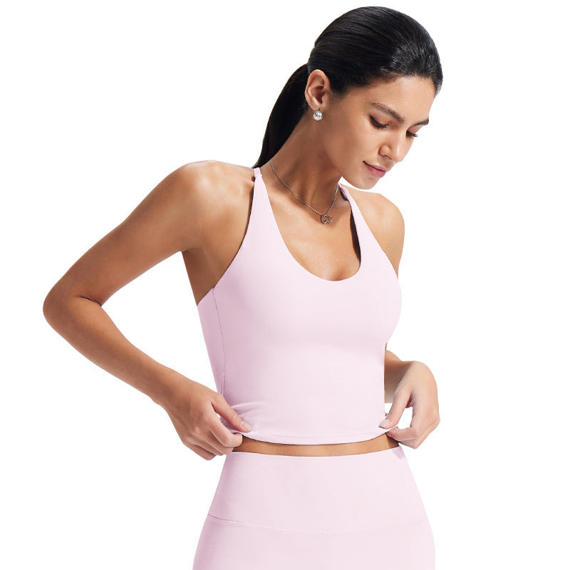 Cross Beauty Back Yoga Bra Workout Clothes Top