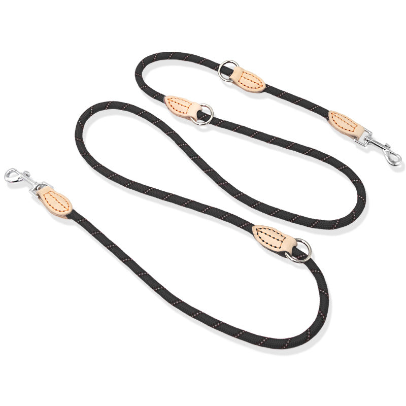 Multifunctional Hook And Chain Sewing Leather Dog Rope
