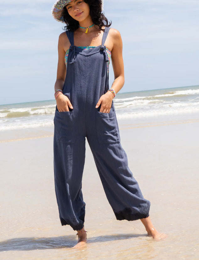 Womens Stylish Casual Long Overalls
