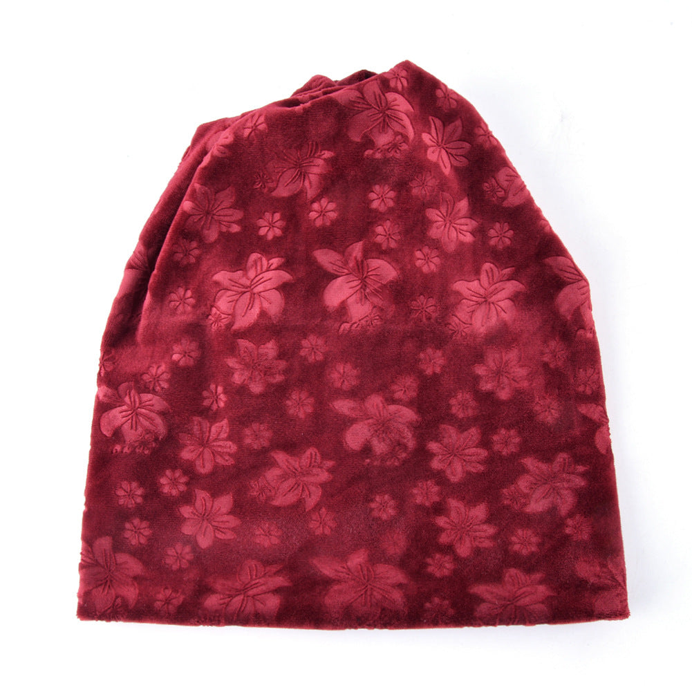 Women's Fashion Plush Pullover Cap Solid Color Hat
