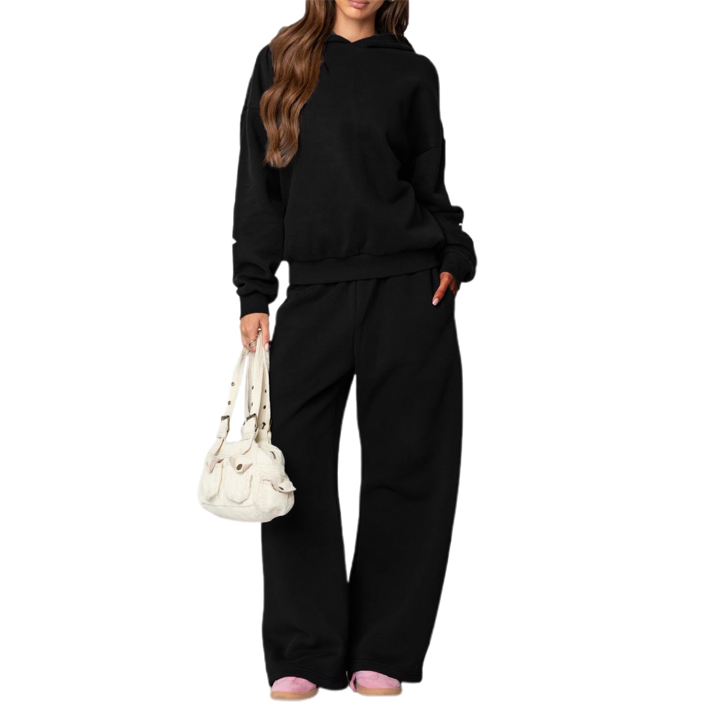 European And American Round Neck Long Sleeve Loose Thick Sweaters Women's Clothing