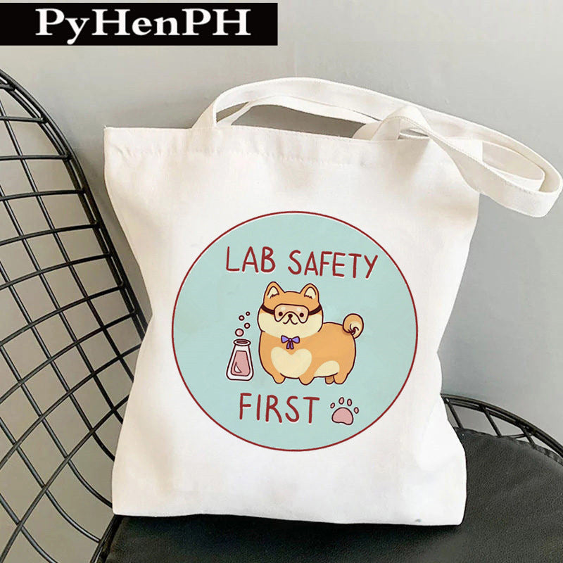 Canvas Tote Milk Tea Printing Shoulder Portable Canvas Bag