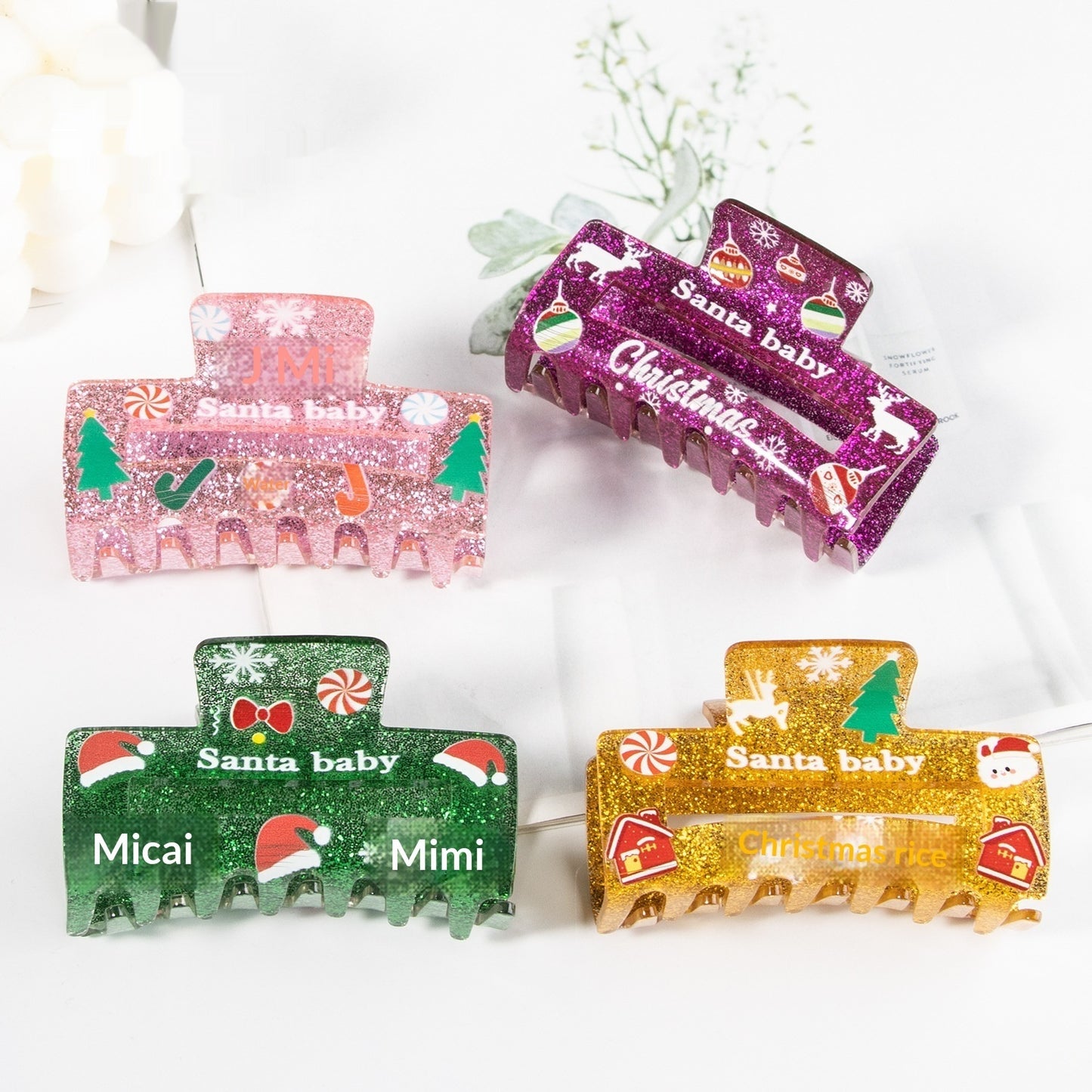 Female Creative Versatile Christmas Print Clip