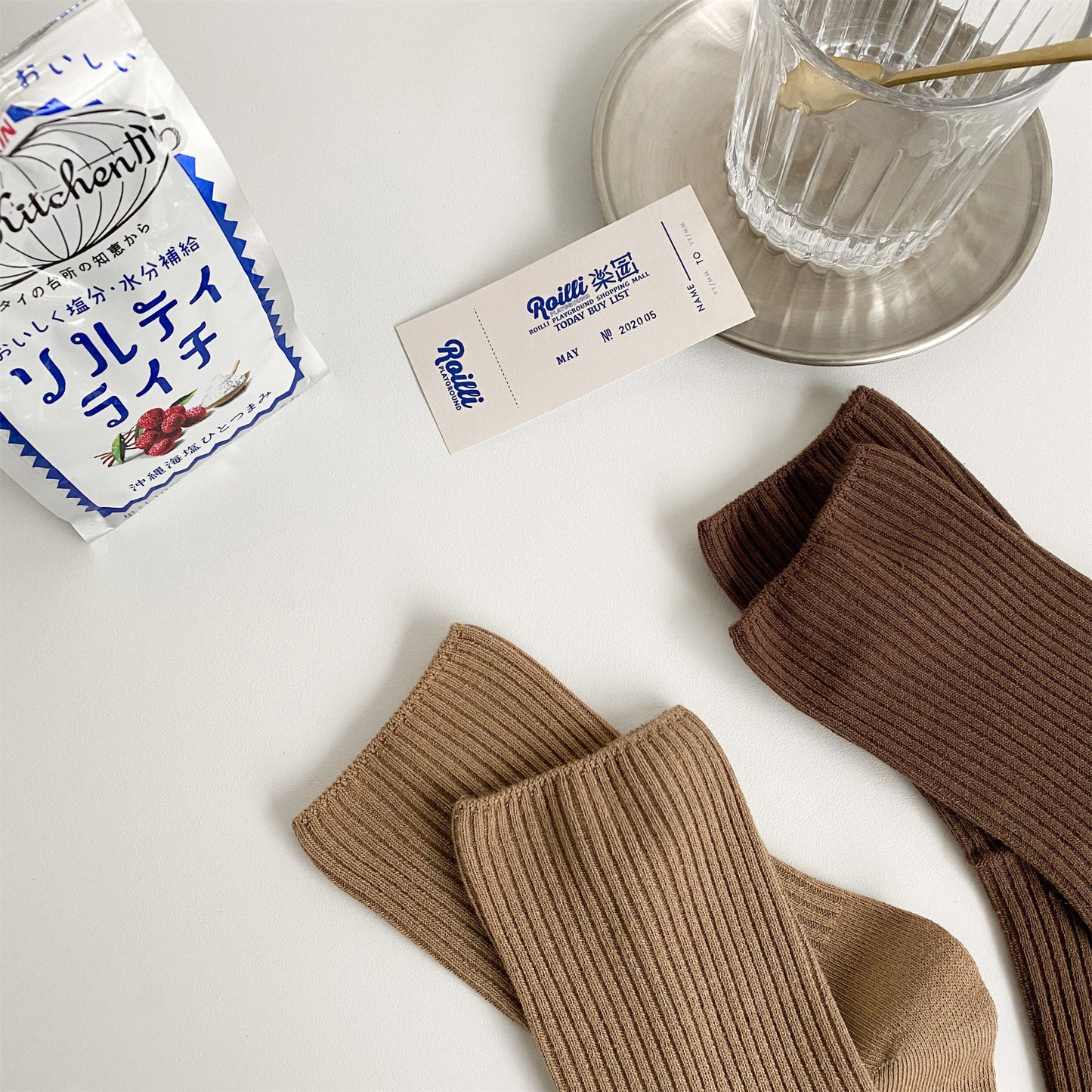 Women's Solid Color Cute Japanese Socks