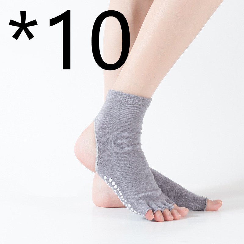 Women's Mid-tube Five-finger Split-finger Yoga Socks