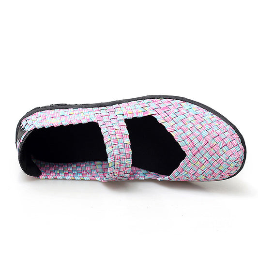 Lightweight Braided Shoes Women's Sports Mesh Surface Shoes