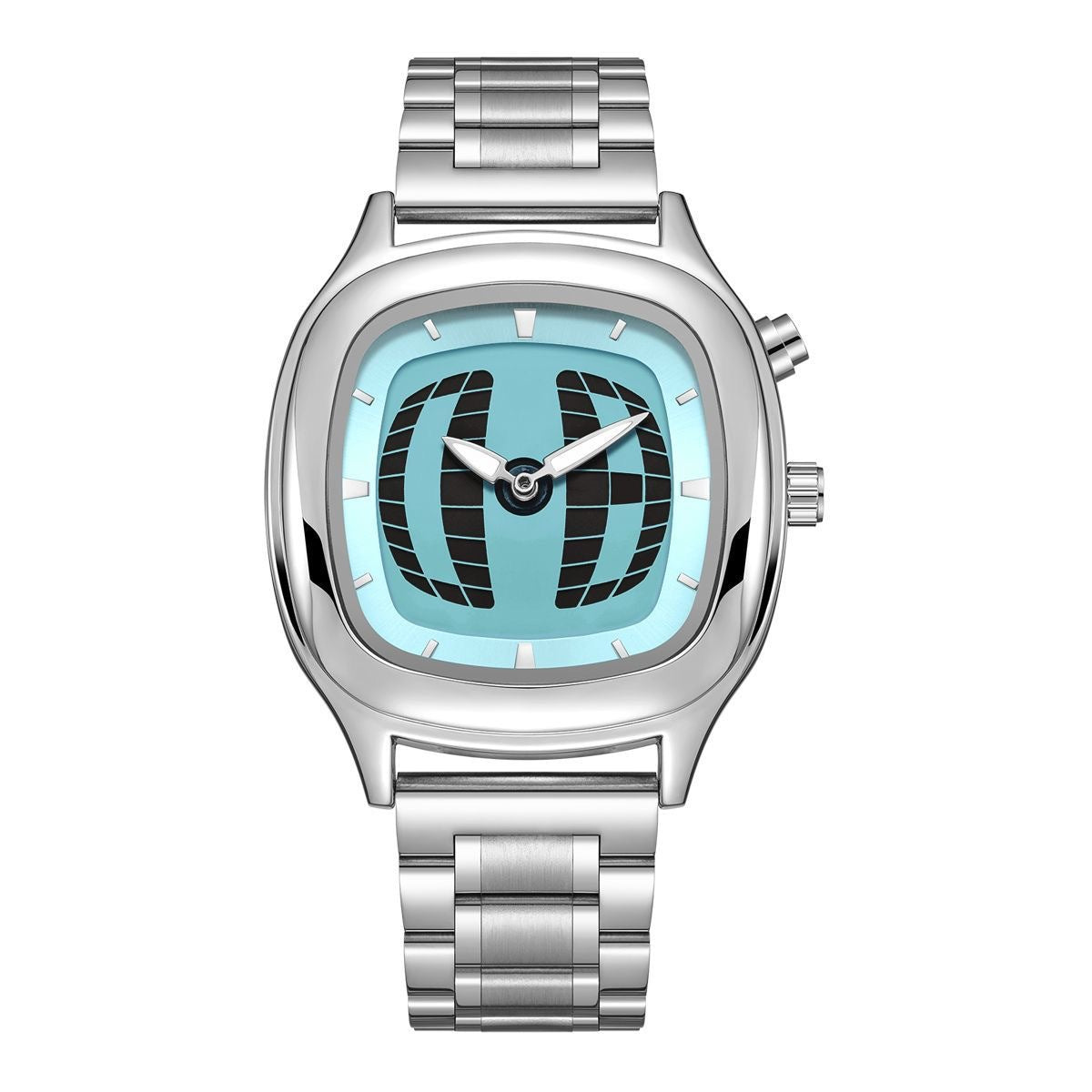 Waterproof Retro Steel-Strap Transforming Digital Dynamic Watch