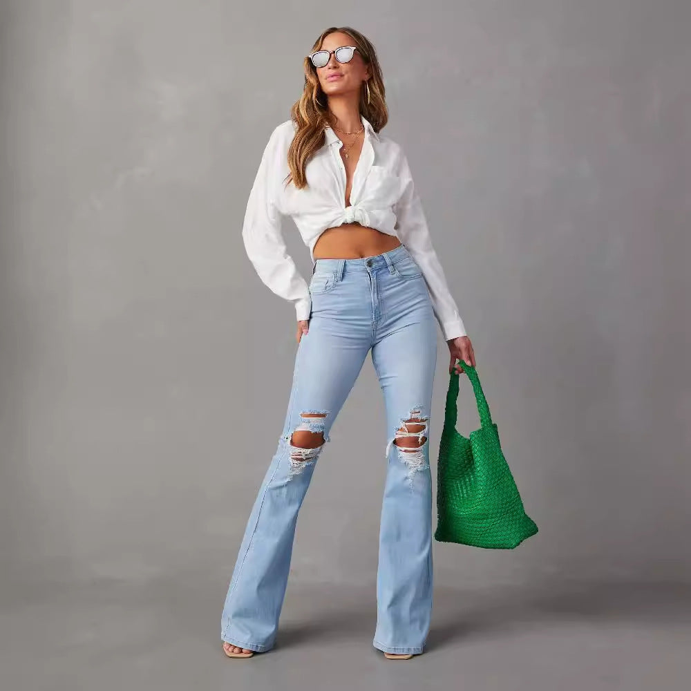 Jeans med vide ben til kvinder: Moderigtige og elegante
