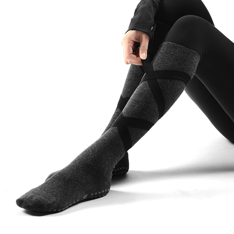 Breathable, Warm, Non-slip Pressure Bandage Dance Socks Floor Socks