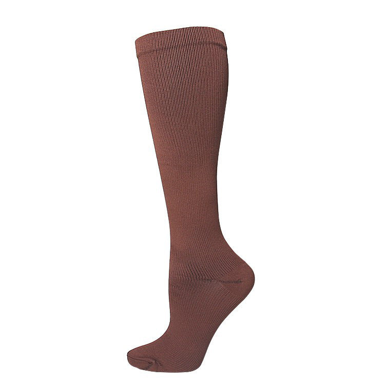 Solid-color Athletic Compression Socks Womens Long Compression Stockings
