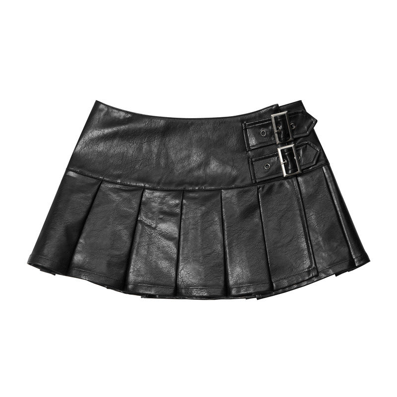 Women's American-style Summer High Waist Pleated Skirt Slimming