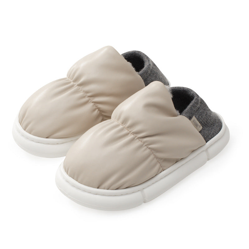 Thicken Warm Confinement Shoes Plush Slippers