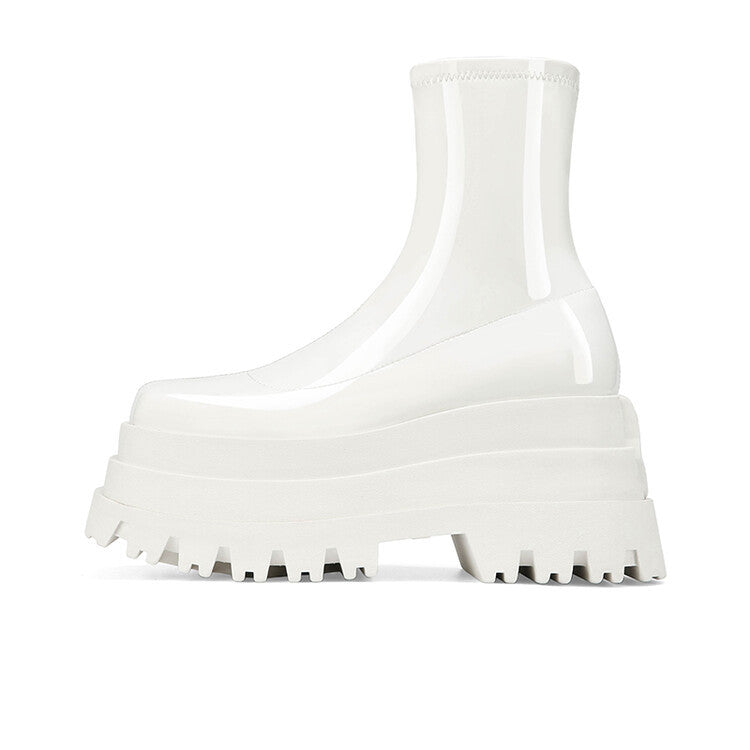 Autumn And Winter New Street Style Thick Soled Women's Boots