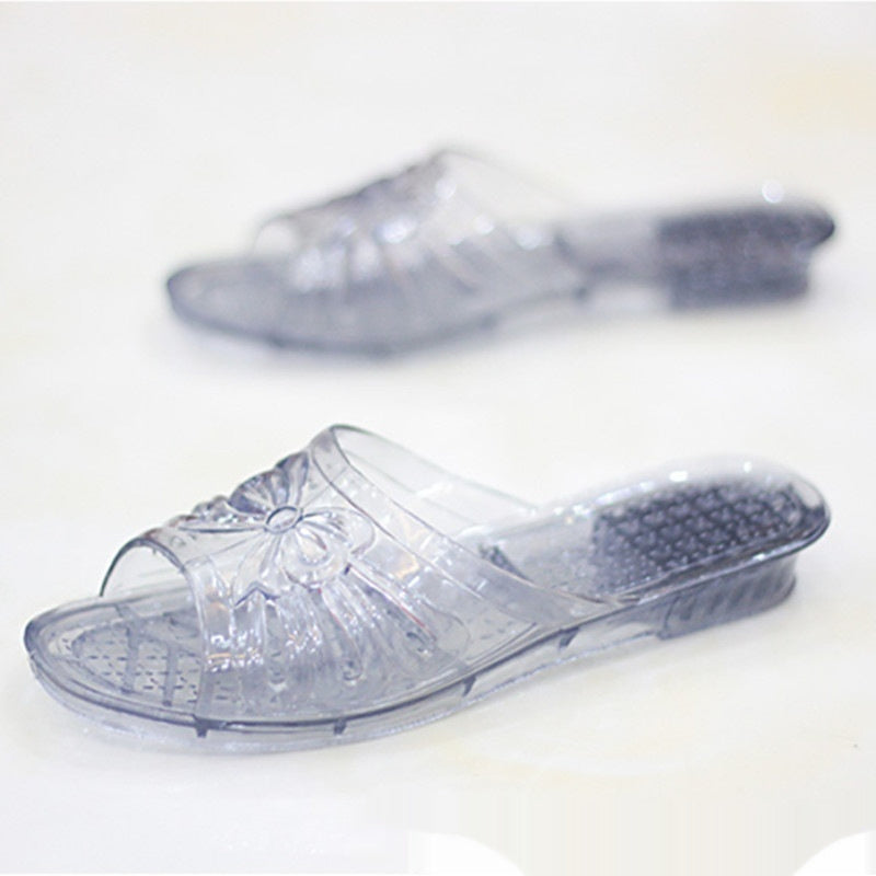 Glitter Crystal Slippers Transparent Non-slip Surprise Birthday Gift