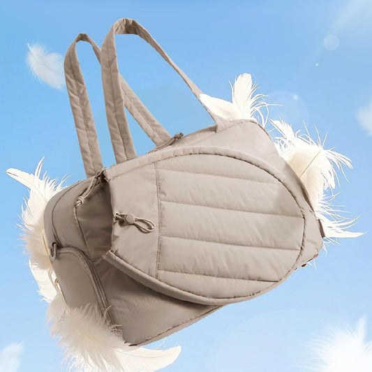 Foldable Portable With Shoe Compartments Shoulder Bag