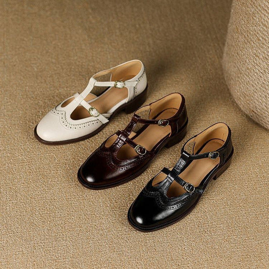 Retro Brogue damesko i britisk stil