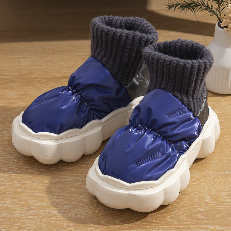 Men's Color Blocking High Top Cotton Shoes