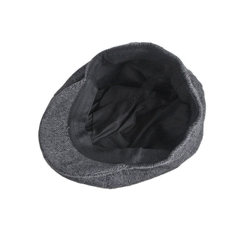 British Retro Octagonal Hat Leisure Literature
